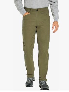 Orvis Tech Pants Men Olive Night Stretch Water Repellent Travel Hiking Size34x34